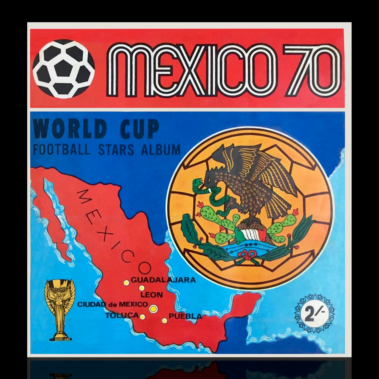 Football World Cup Sticker (Panini) Album Display Case