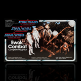 Star Wars The Power Of The Force (Tri-Logo) Ewok Combat Complete Playpack Display Case