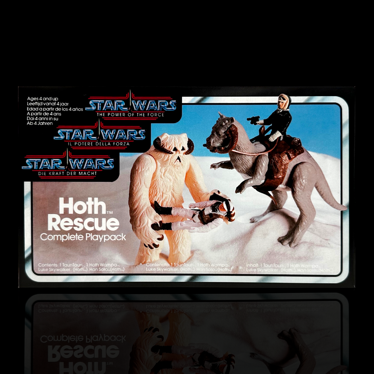 Star Wars The Power Of The Force (Tri-Logo) Hoth Rescue Complete Playpack Display Case