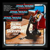 Star Wars The Power Of The Force (Tri-Logo) One Man Sand Skimmer Vehicle Display Case