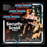 Star Wars The Power Of The Force (Tri-Logo) Security Scout Vehicle Display Case