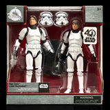 Star Wars Elite Series 40th Anniversary Han & Luke Stormtrooper Figure Display Case
