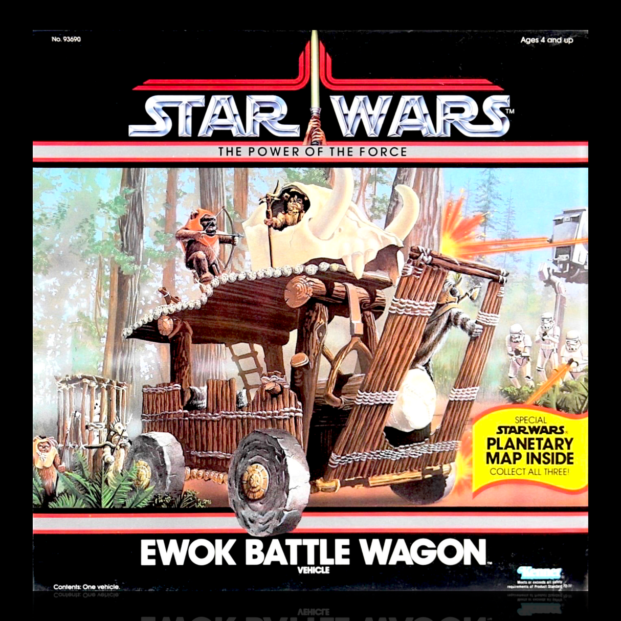 Star Wars Ewok Battle Wagon (Kenner) Vehicle Display Case