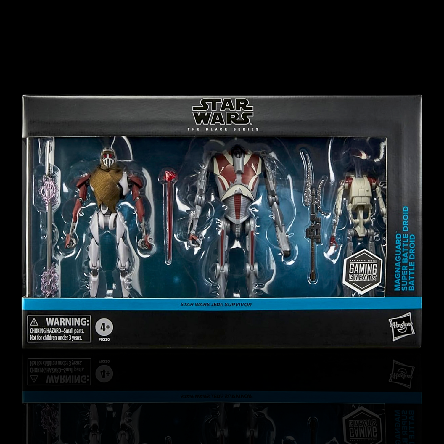 Star Wars The Black Series Jedi Survivor 3 Pack Figure Display Case