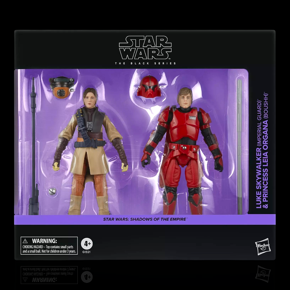 Star Wars The Black Series Luke Skywalker & Princess Leia Organa Figure Display Case