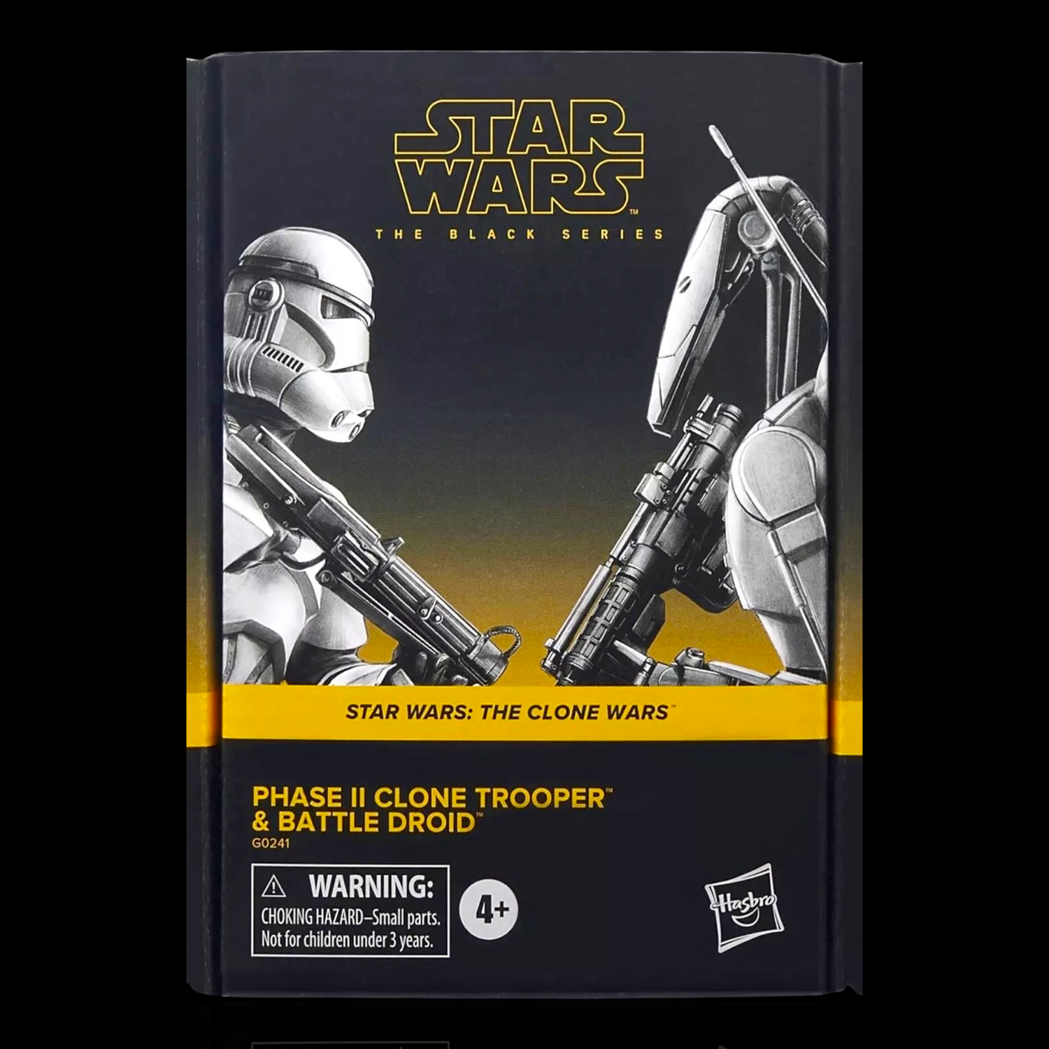 Star Wars The Black Series Phase II Clone Trooper & Battle Droid Figure Display Case