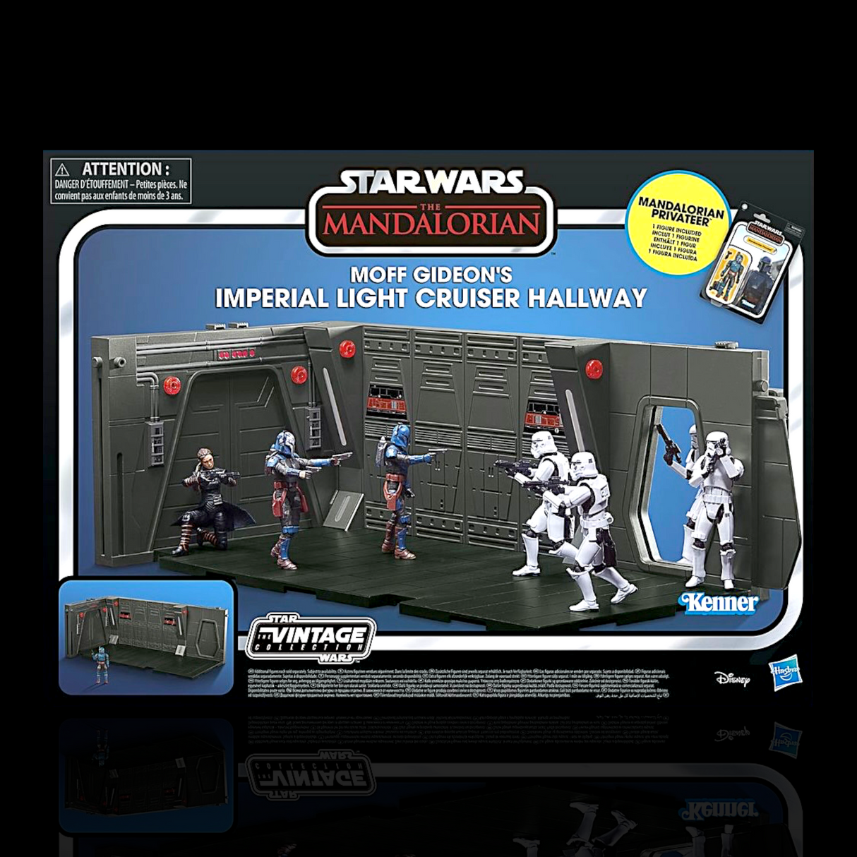 Star Wars The Vintage Collection Moff Gideon's Imperial Light Cruiser Hallway Display Case