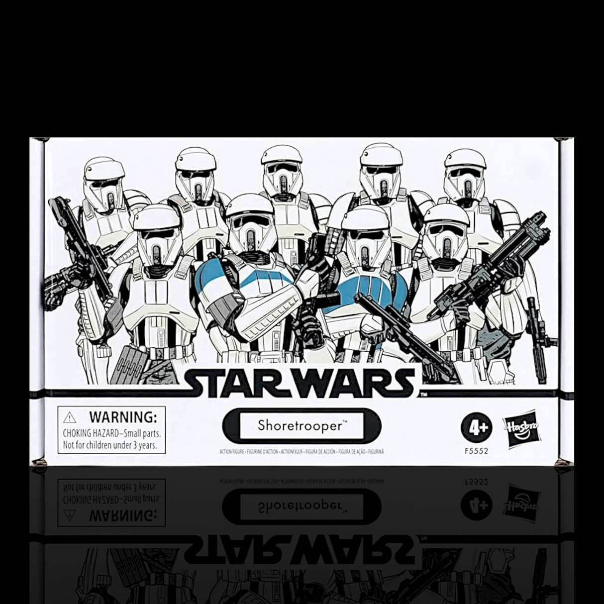 Star Wars The Vintage Collection Shoretrooper 4 Pack Figure Display Case