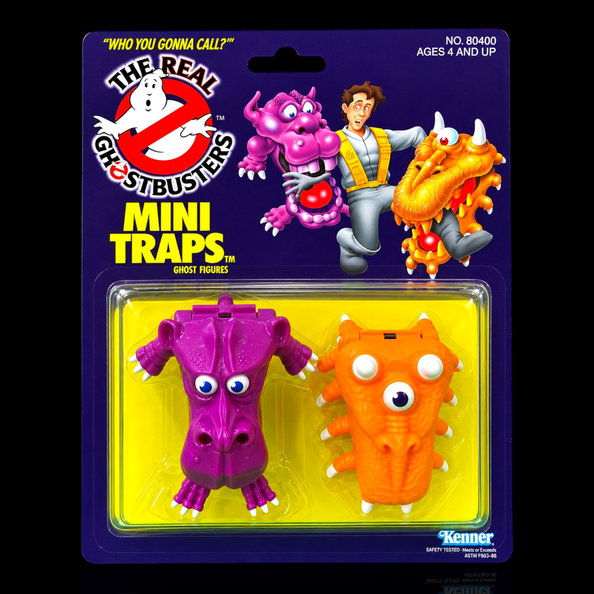 The Real Ghostbusters Mini Traps Ghost Figures Display Case