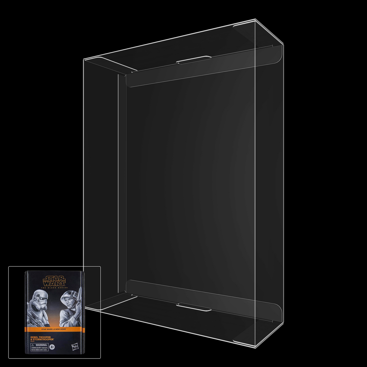 Star Wars The Black Series Rebel Trooper & Stormtrooper Figure Display Case