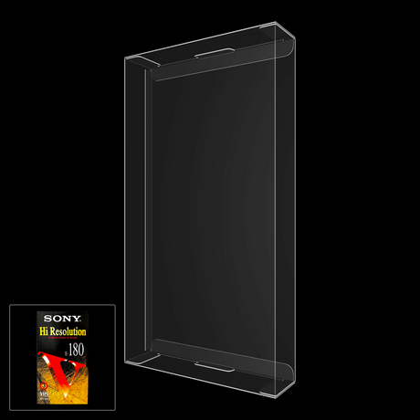VHS Tape with Slip Case Display Case