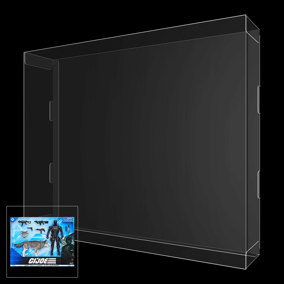 G.I. Joe Classified Series Snake Eyes & Timber Figure Display Case