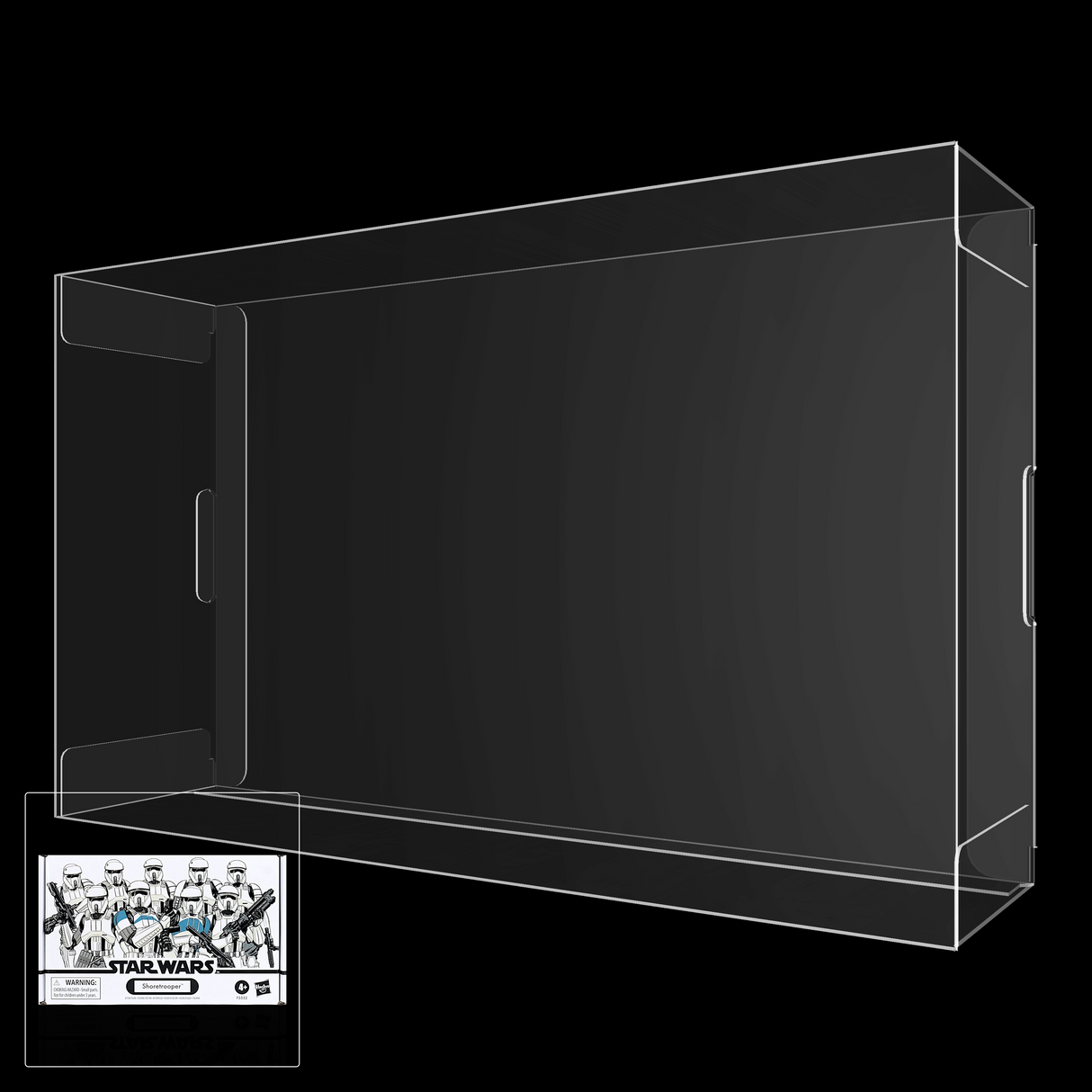 Star Wars The Vintage Collection Shoretrooper 4 Pack Figure Display Case