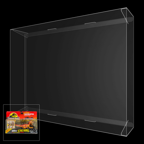 Jurassic Park Electronic Dino Screams Velociraptor (Slashing Claw) Dinosaur Figure Display Case