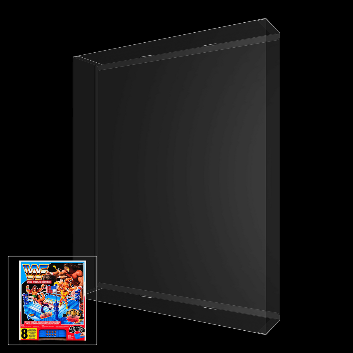 WWF Hasbro Official Wrestling Ring with Sound Effects Keyboard Display Case