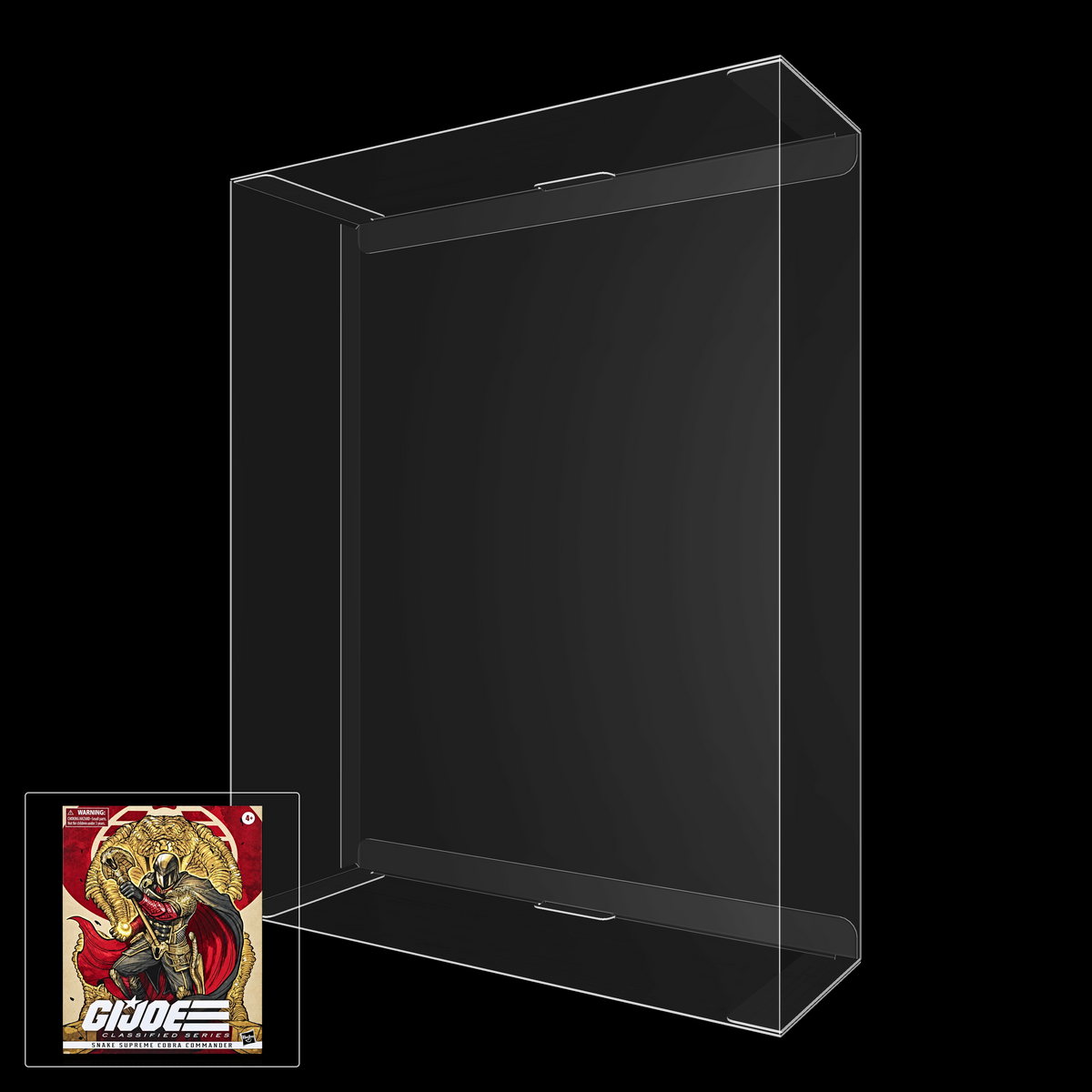 G.I. Joe Classified Series Snake Supreme Cobra Commander Figure Display Case