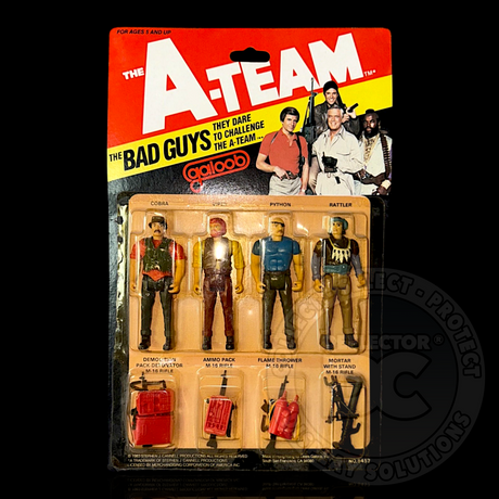The A-Team The Bad Guys 4-Pack Figure Display Case