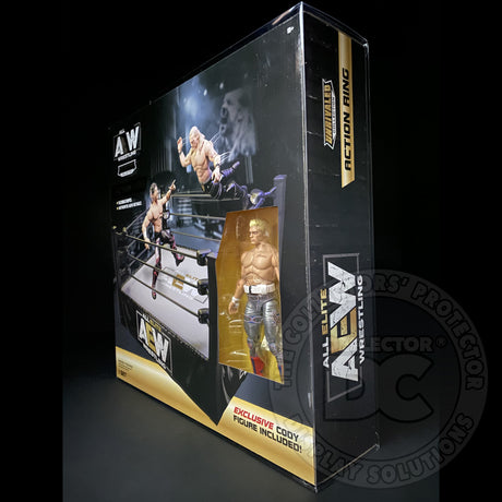 AEW Unrivaled Collection Action Ring Display Case
