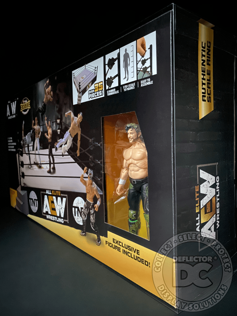 AEW Unrivaled Collection Authentic Scale Ring Display Case