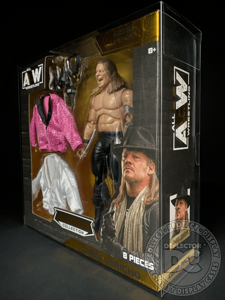 AEW Unrivaled Collection Chris Jericho Gear Pack Display