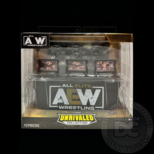 AEW Unrivaled Collection Commentary Pack Display Case