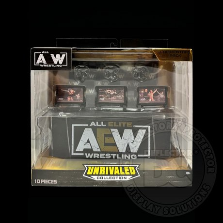 AEW Unrivaled Collection Commentary Pack Display Case