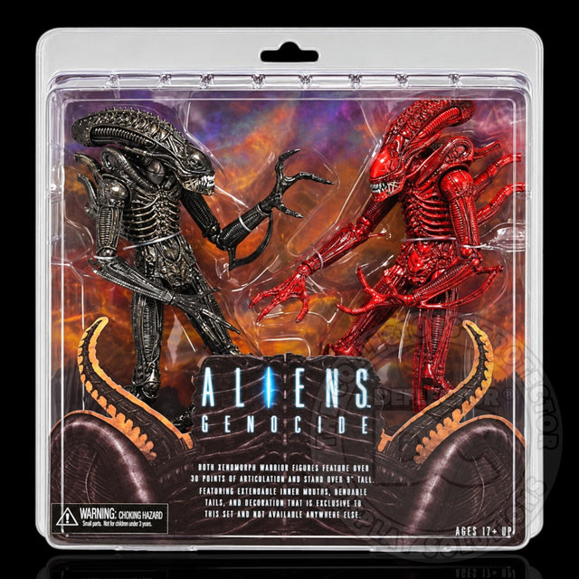 Aliens Genocide Xenomorph Warrior 2-Pack Figure Display Case