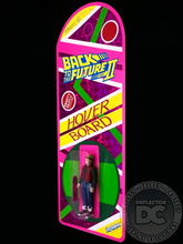 Load image into Gallery viewer, Back Future Marty McFly Hoverboard ReAction Figures Display