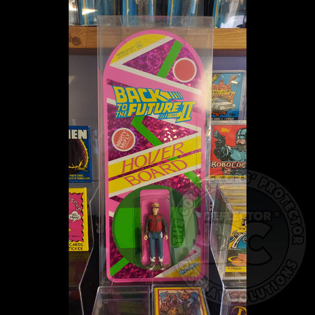 Back Future Marty McFly Hoverboard ReAction Figures Display