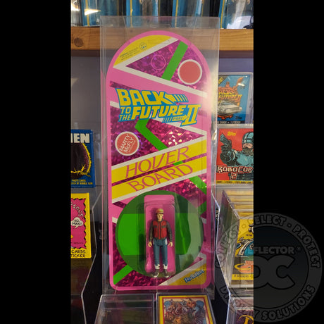Back Future Marty McFly Hoverboard ReAction Figures Display