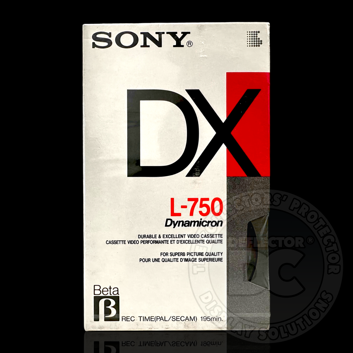 Betamax Tape with Slip Case Display Case