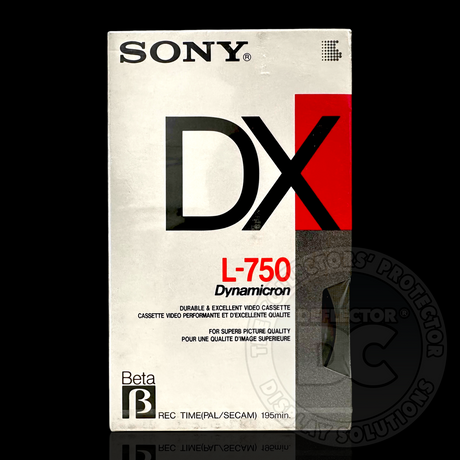 Betamax Tape with Slip Case Display Case