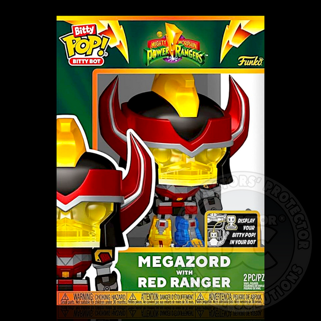 Bitty Pop! Bitty Bot Megazord with Red Ranger Display Case