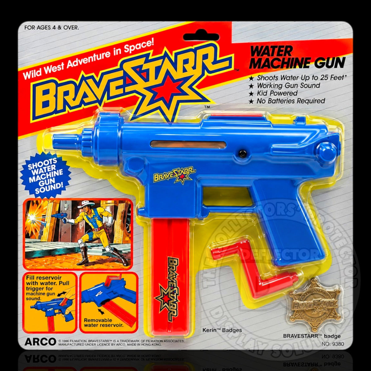Bravestarr (Mattel) Water Machine Gun Display Case
