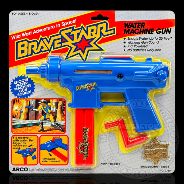 Bravestarr (Mattel) Water Machine Gun Display Case