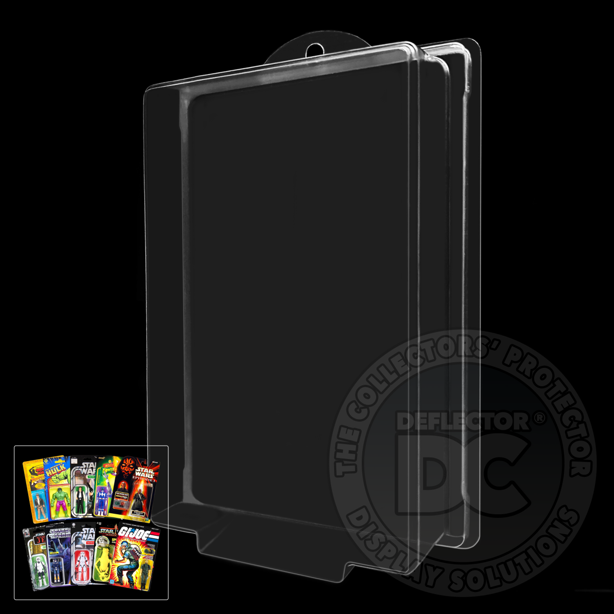 carded action figure display case Carded Action Figure Blister Display Case (Medium Depth)
