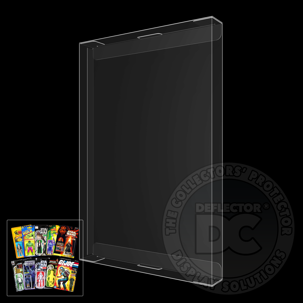 carded action figure display case Acrylic Display Case for Collectibles – Vintage Star Wars (Regular) – B.F's  Displays and Accessories