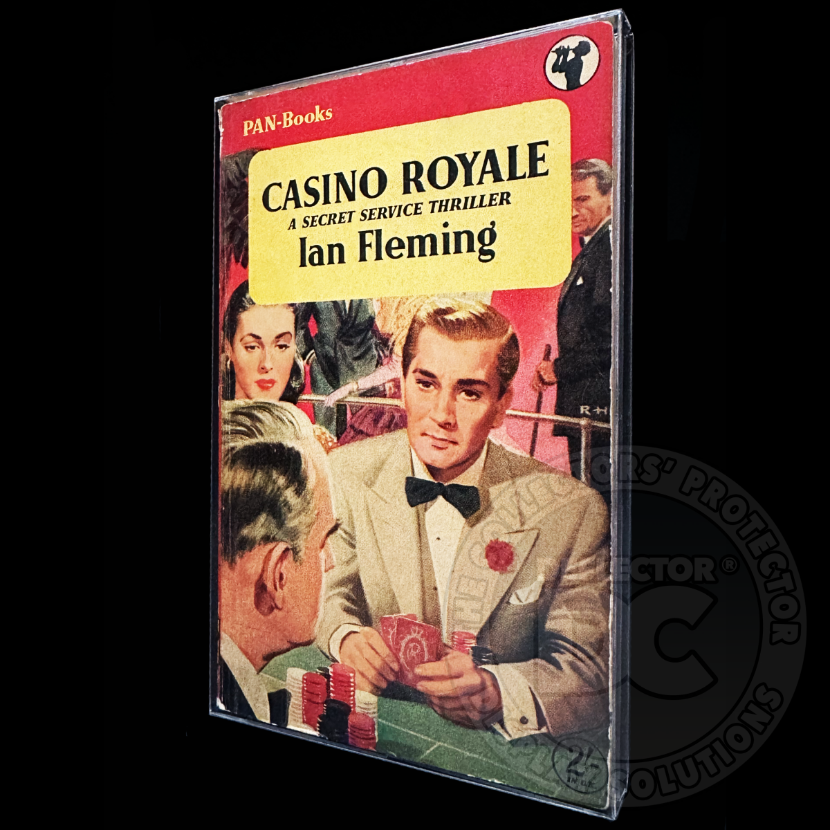 Casino Royale First Edition (UK) Paperback Book Display Case