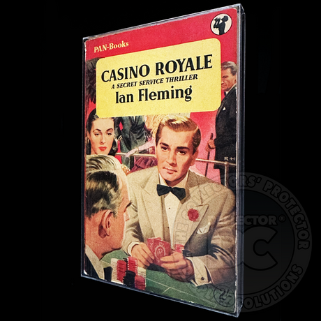Casino Royale First Edition (UK) Paperback Book Display Case