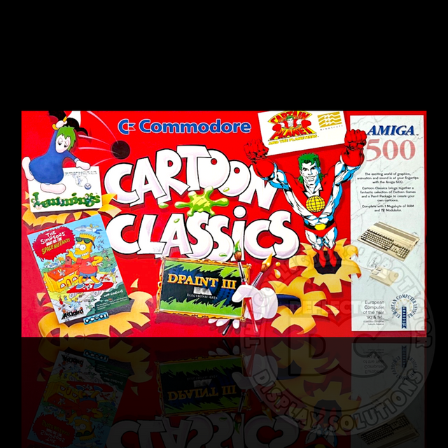 Commodore Amiga A-500 Plus Cartoon Classics Display Case