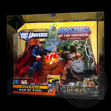 DC Universe vs Masters Of The Universe Classics Two Pack Display Case Deluxe 600µm / Card Holder Folding Display Case