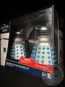Doctor Who Dalek 2 Pack Figure Folding Display Case