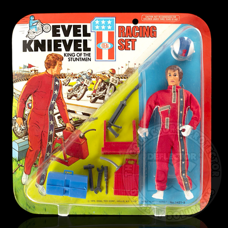 Evel Knievel Racing Set Figure Display Case