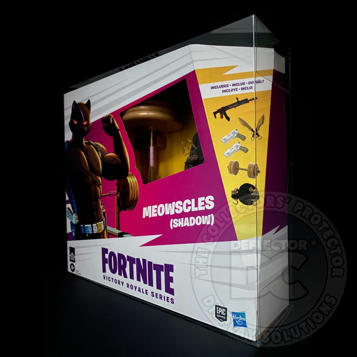 Fortnite Victory Royale Series Meowscles (Shadow) Figure Display Case ...