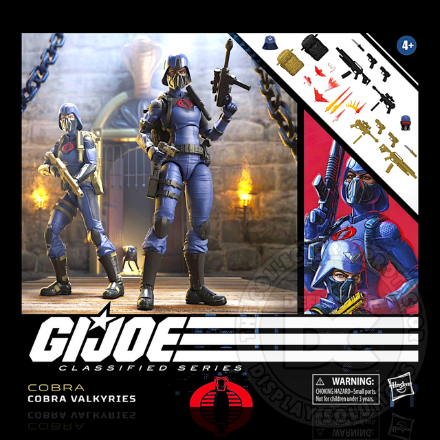 G.I. Joe Classified Series Cobra Valkyries Figure Display