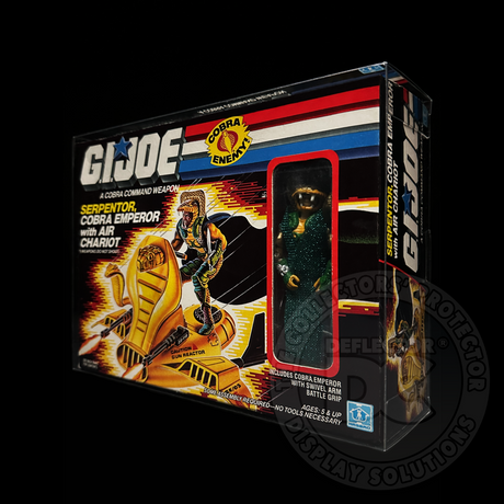 G.I. Joe Serpentor Cobra Emperor Air Chariot Display Case