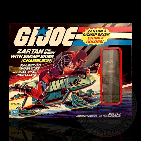 G.I. Joe Zartan The Enemy With Swamp Skier Display Case