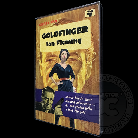 Goldfinger First Edition (UK) Paperback Book Display Case