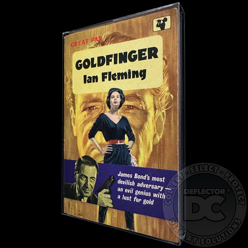 Goldfinger First Edition (UK) Paperback Book Display Case