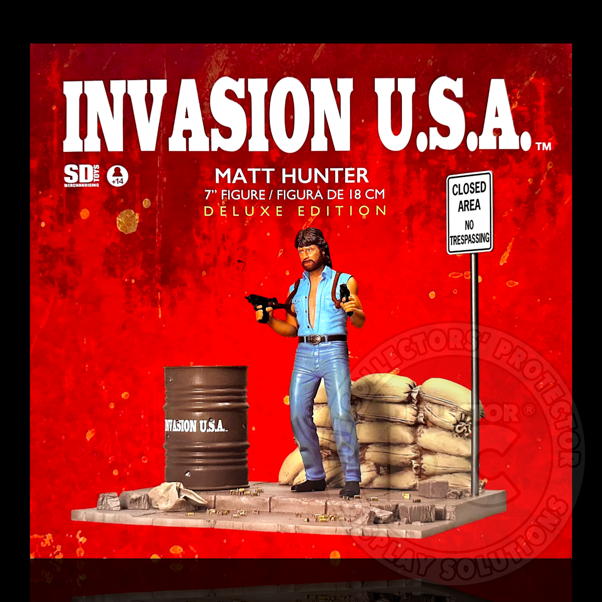 Invasion U.S.A. Matt Hunter Deluxe Edition Figure Display